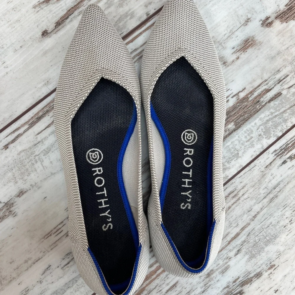 Rothy’s The Point Flax Birdseye Knit Flats - Size 8.5 - Picture 16 of 16